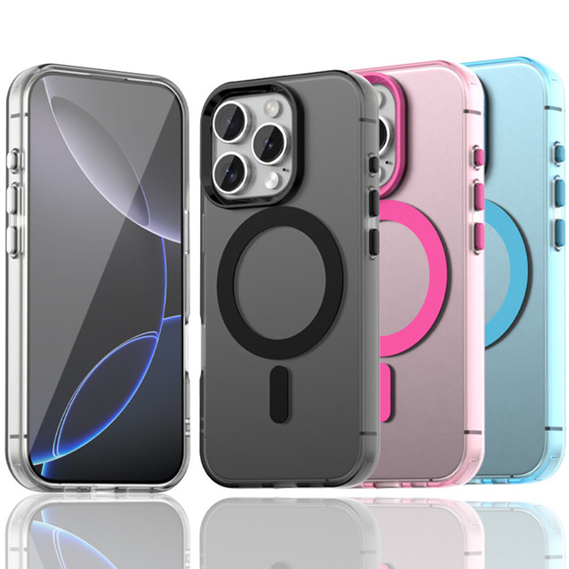 Matte Skin-Friendly Magnetic Phone Case for iPhone 17 16 15 14, Ultra-Thin 2.0mm TPU+PC Shockproof Protective case