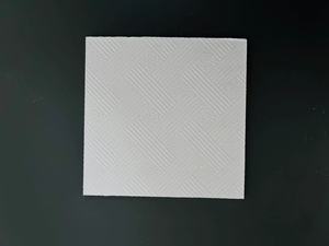 Hiện đại trắng 60x60 Acoustic gạch Trần 9.5 mét giá đục lỗ PVC cho khách sạn nội thất tấm thạch cao Panel tường trong Trinidad - Product Image 3