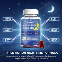AegleWell Gummies Brûle-Graisse Nocturnes 60 Unités à Base de Pectine Extrait de Haricot Blanc Soutien à la Gestion du Poids Nocturne