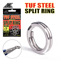 Cincin Pemisah Air Tawar/Air Asin Berkualitas Tinggi Seri Jk Tssr Baja Tahan Karat Bentuk Panjang untuk Memancing Ikan Bass yang Laris Manis