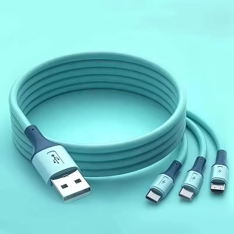 Trending Multiple Usb Charging Cables Multifunction Chargers Cable Charger 3in1 Data Cable Fast Charging For Electronic Products