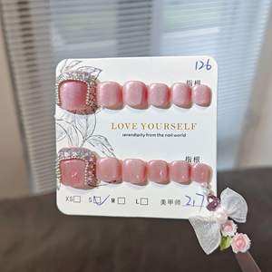 Ongles à pression faits à la main de 1 à 80 pieds, 10 faux ongles pour les doigts, styles de conception uniques - Product Image 1