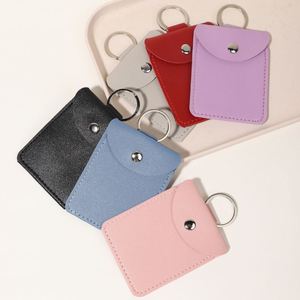 Anti-lost PU Leather Credit Cards <b>Holder</b> Simple Portable Business Card <b>Holder</b> Small <b>Wallet</b> for Daily Use - Product Image 1