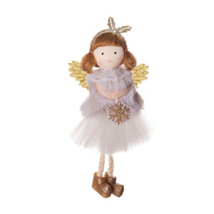Small <b>Cute</b> Plush Angel Christmas Tree Decoration New Hanging Ornament Pendant Christmas Decorations-Factory Wholesale - Product Image 6