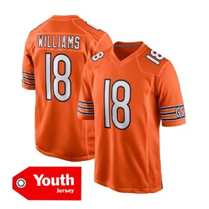 Chicago Jeugdshirt Groothandel Hoge Kwaliteit Voetbalshirt 18 # Williams 2 # Moore 34 # Payton gestikte VP USA voetbaltrui - Product Image 3