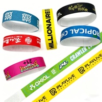 Bracelets jetables personnalisés en Tyvek Dupont, résistants à l'eau et aux déchirures, pour événements, parcs et fêtes