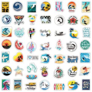 Custom Waterproof Sports Cartoon Summer Beach <strong>Surf</strong> Time Decorative <strong>Sticker</strong> - Product Image 2