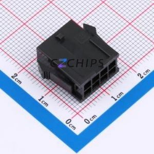 HC-MX3.0-2*4EY-05 Housing (Wire-to-Board / Wire-to-Wire) P=3mm Connector 2x4P 3mm Micro-Fit (MX 3.0) 3mm - Product Image 1