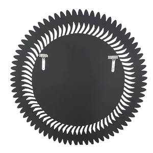 Miroir mural en <span class=keywords><strong>verre</strong></span> argenté en forme de diamant de <span class=keywords><strong>cristal</strong></span> scintillant de luxe moderne en gros, tailles personnalisables, design contemporain - Product Image 5