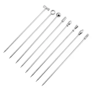 food grade metal cocktail pick stainless steel 304 cocktail fork for party