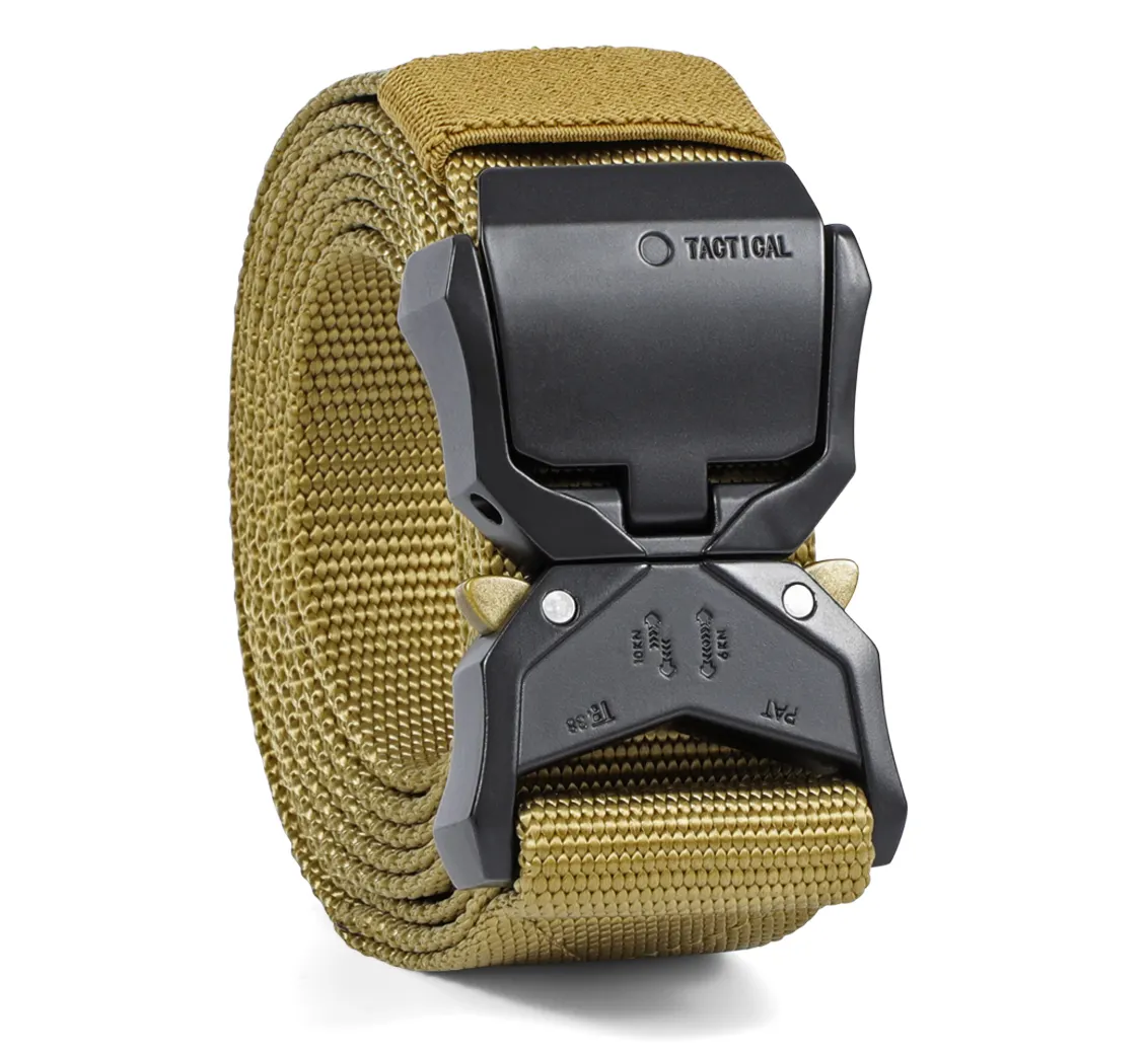 Men Tactical Riggers Belt 1.5" Nylon Webbing Strap Quick Release Zinc Alloy Buckle Custom Logo Tactical Waist Belt For Hiking