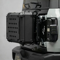 Boîte de rangement arrière en alliage d'aluminium pour porte-bagages, organisateur d'outils tactiques pour Wrangler, Bronco, Tank 300, Jetour 212, Fangchengbao 4x4, tout-terrain facile