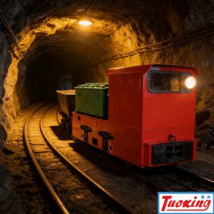 électrique 5ton Locomotive industrielle alimentée par batterie pour la construction de tunnels L'exploitation minière au fond - Product Image 3