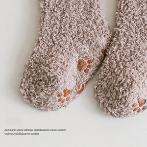 Commercio all'ingrosso 2022 Hot SaleFuzzy House Socks microfibra Soft Warm Kids Thermal Cozy Slouch Children Winter Baby Fluffy Socks - Product Image 6