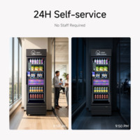 Distributeur automatique IA 360 HAHA avec SDK, surveillance à distance 4G/Wi-Fi, certifié CE ETL FCC EMV, sans contact, 200-300 pièces, stock local US