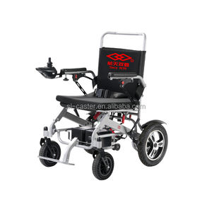 Silla de Ruedas Eléctrica Plegable de Aluminio Portátil en Oferta con Frenos, Velocidad Ajustable, Capacidad de Carga de 100 kg - Product Image 3