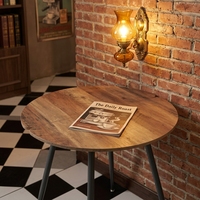 Table basse ronde en acier inoxydable de Chine, table à manger
