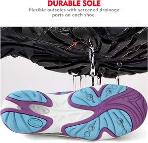 Chaussures d'eau légères à séchage rapide pour femmes violet 3H020C US7.5 pieds nus randonnée sandale kayak plage Trekking marche - Product Image 3