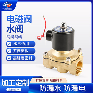 Vanne solénoïde en laiton 220V 24V normalement fermée pour le contrôle de l'air et de l'eau, connexion filetée, usage industriel - Product Image 5