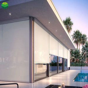 Persianas enrollables de tela con cremallera de vía lateral motorizadas de tamaño personalizado hechas en China - Product Image 1