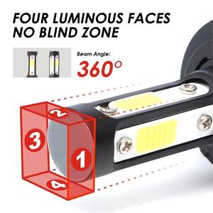 Vente en gros haute lumen 12V 360 Led H4 H7 9005 H15 phare 4 côtés S2 COB Auto voiture phares à LED ampoule lumières pour moto voiture - Product Image 5