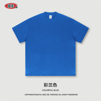 2026 Hot Sale Unisex 100% Katoen BE THRIVED Oversized Effen T-shirt Korte Mouw 425G Zwaargewicht Blank Oversize Couple T-shirt