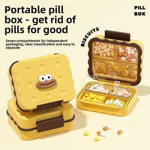 <b>Plastic</b> Small Pill Box One Day Seven Days <b>Storage</b> <b>Drawer</b> Travel Mini Jewelry Portable - Product Image 2