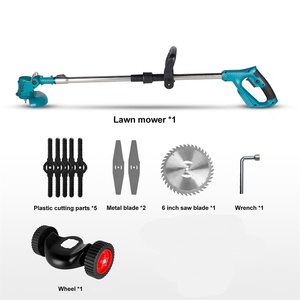 Tondeuse à gazon industrielle sans fil 21V, débroussailleuse pliable 190cc, machine de coupe et d'élagage de jardin efficace, coupe-herbe avec bac de ramassage 100L - Product Image 3