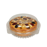 Boîte à gâteau en plastique PET avec logo personnalisé, emballage hermétique pour sucreries, boîte de 5,5 pouces avec couvercle à charnière transparent, boîte ronde pour flan et cheesecake