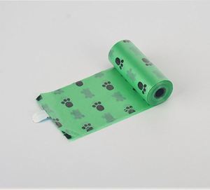Sacs à déjections canines biodégradables écologiques pour un nettoyage rapide et sans désordre, 23x33cm, avec couleur et logo personnalisables pour les promenades - Product Image 3