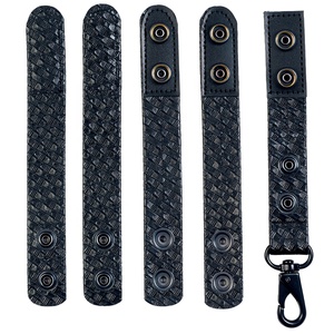 Cinturón de servicio con doble broches (Juego de 4) + <span class=keywords><strong>1</strong></span> portero con Clip de llave de Metal fuerte (<span class=keywords><strong>1</strong></span> paquete) - Product Image 1