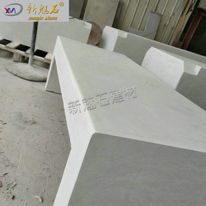 Nuevo Banco de Hormigón Magic Stone de 3 cm de Grosor, Tamaño Personalizado, Estilo Minimalista Urbano para Paisajismo Exterior - Product Image 3