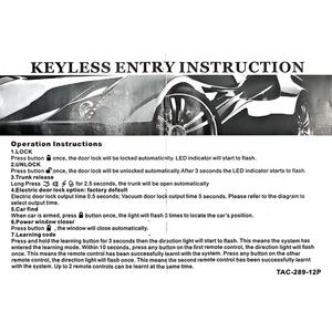 Verrouillage de <span class=keywords><strong>volant</strong></span> en forme de T à compression, antivol universel pour voiture, <span class=keywords><strong>kit</strong></span> de verrouillage centralisé pliable à distance, entrée sans clé pour véhicule - Product Image 3