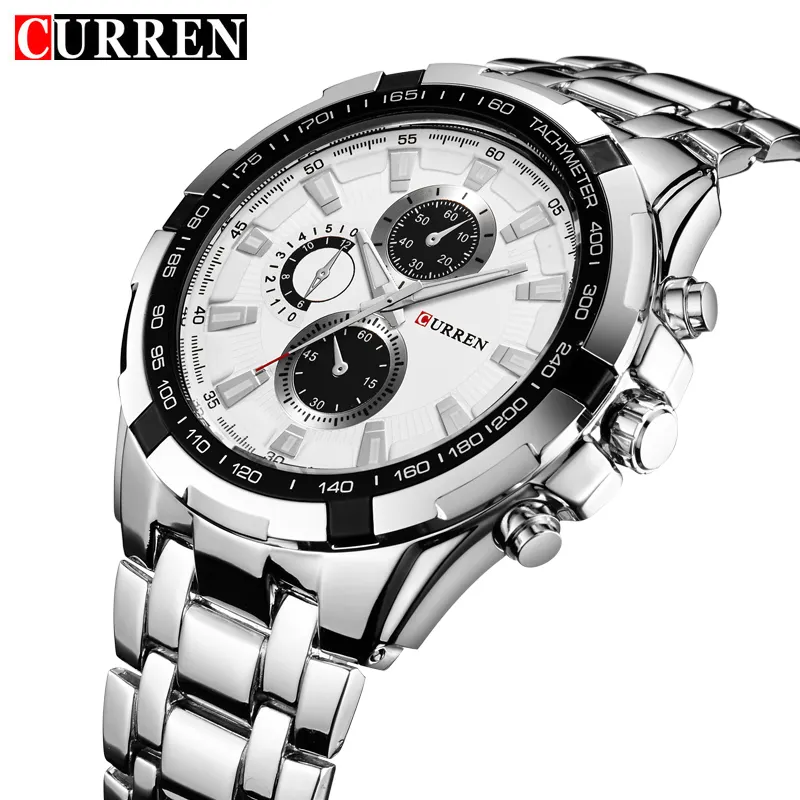 Curren 8023 Luxury Brand Stainless Steel Band Watch For Men Imported Quartz Watch Relogio Masulino Wristwatches