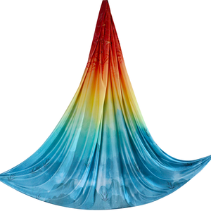 Hamac de yoga <span class=keywords><strong>aérien</strong></span> en tissu de 7 mètres Yiwu, équipement de yoga volant en soie, dispositif anti-gravité pour fitness et yoga à domicile (uniquement) - Product Image 1