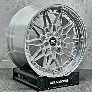 Rines Bku Forjados de 2 Piezas 5x112 5x120 Personalizados de 18 19 20 Pulgadas, Rines de Aleación Completamente Pulidos para BMW G87 M2 F80 G80 M3 F82 G82 M4 - Product Image 1