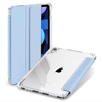 Étui rigide en cuir à rabat pour iPad Air 13, porte-crayon triple pli, étui rigide en acrylique PU pour IPad pro 13 pouces 2024