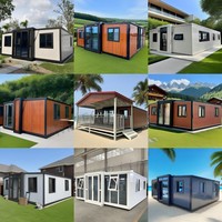 Grande maison préfabriquée en conteneur extensible de 20 pieds ou 40 pieds, 2 ou 3 chambres, en vente, unité d'habitation complémentaire préfabriquée, maison portable, Casa Portable