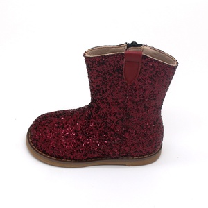 Botas con purpurina para niños y niñas, moda personalizada, color burdeos, <span class=keywords><strong>2020</strong></span> - Product Image 4