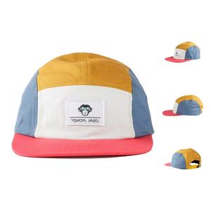 Casquettes de camping à 5 panneaux en coton personnalisées avec logo brodé, chapeaux de course - Product Image 1