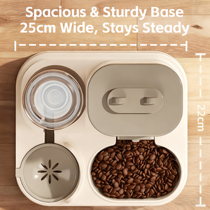 Bebedouro e Comedouro Automático Duplo para Cães e Gatos Artigos para Animais de Estimação com Alimentador Integrado Tigela para Gato Tigela para Cão - Product Image 4
