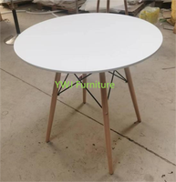 YWJ Yaweijia Tables de Restaurant Moderne en Bois pour Restauration Rapide, Design Simple et Central