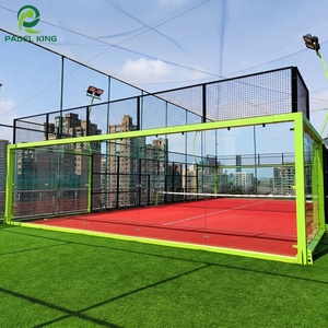 Pista de Pádel de Bajo Mantenimiento PK-150, Pista de Pádel Panorámica de Alta Calidad con <span class=keywords><strong>Vidrio</strong></span> Autolimpiante y Césped Resistente - Product Image 1