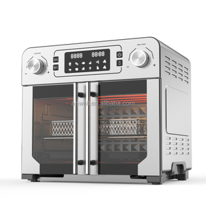 Horno <span class=keywords><strong>Freidora</strong></span> <span class=keywords><strong>de</strong></span> <span class=keywords><strong>Aire</strong></span> Eléctrico ANWELL <span class=keywords><strong>de</strong></span> Acero Inoxidable con Diseño Digital <span class=keywords><strong>de</strong></span> Vidrio, Vapor y Dos Puertas, 12/24L/30/<span class=keywords><strong>25</strong></span> <span class=keywords><strong>Litros</strong></span> - Product Image 1