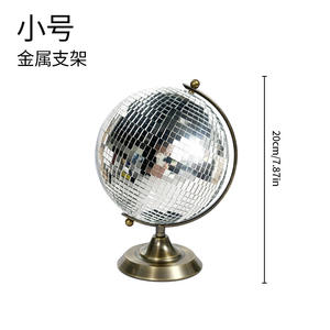 Bola <span class=keywords><strong>de</strong></span> discoteca globo decoración del hogar estatuas escultura <span class=keywords><strong>de</strong></span> Arte <span class=keywords><strong>de</strong></span> mesa clásica con Base <span class=keywords><strong>de</strong></span> Metal Discoball único occidental moderno decorativo - Product Image 4