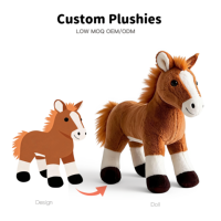 Peluche en coton personnalisée professionnelle, jouet en peluche doux, mascotte, cadeau d'anniversaire pour les fans, rembourrage en coton PP, conforme aux normes CE EN71 ASTM CPC