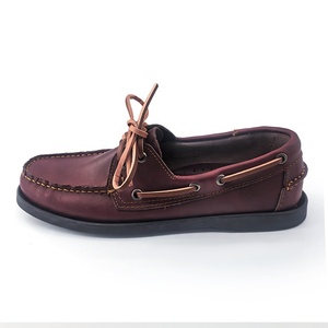 Mocassins en cuir véritable souple de haute qualité, style décontracté, pour femmes et hommes, chaussures <span class=keywords><strong>bateau</strong></span> - Product Image 4