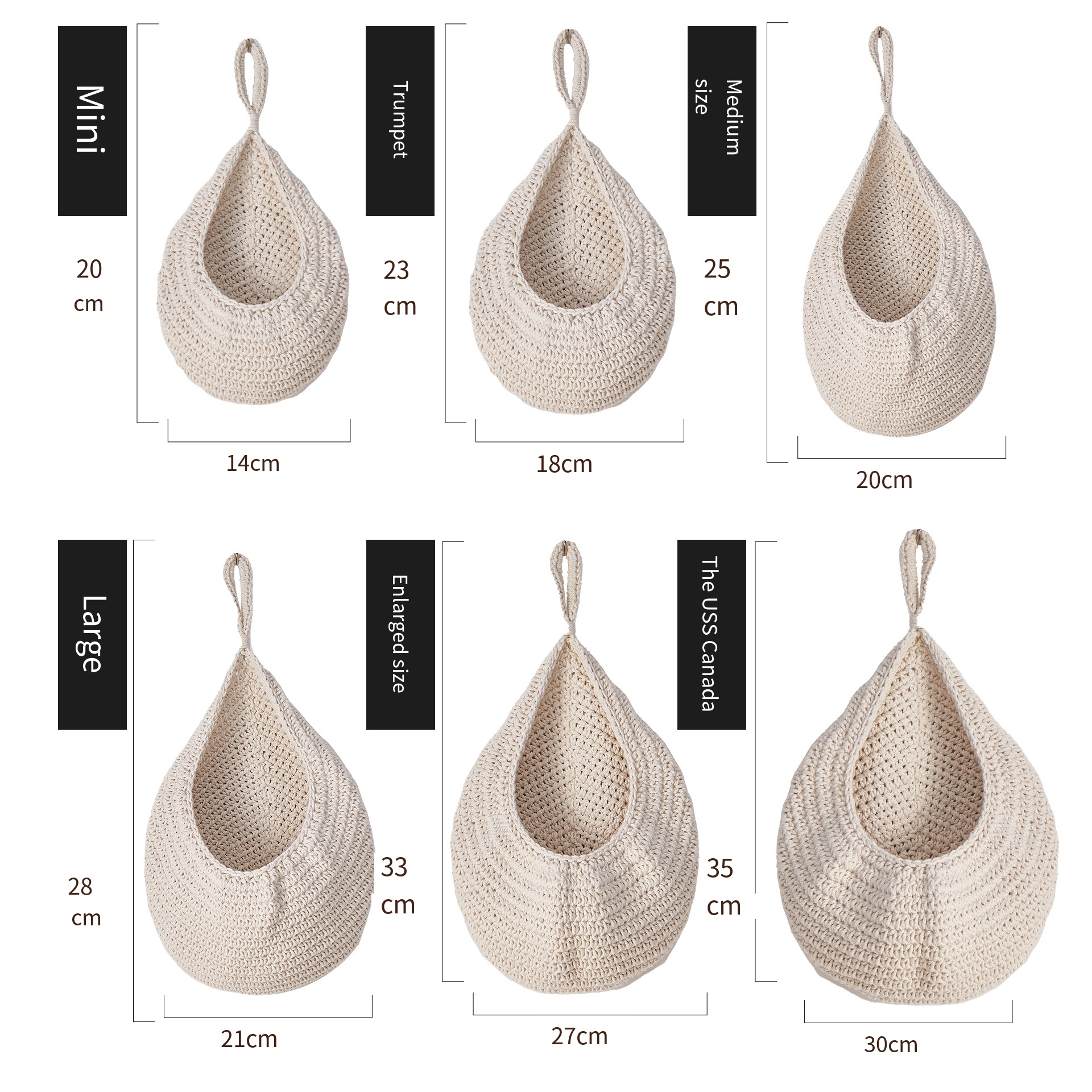 Marrone: corda di cotone di colore beige