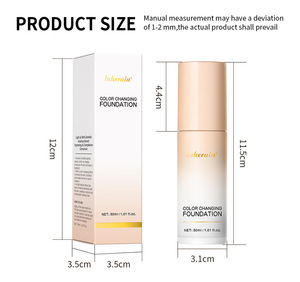 Fond <span class=keywords><strong>de</strong></span> teint liquide changeant <span class=keywords><strong>de</strong></span> couleur Lakerain Magic, correcteur 2 en 1, haute couvrance, hydratant, léger, longue tenue, base <span class=keywords><strong>de</strong></span> maquillage - Product Image 5