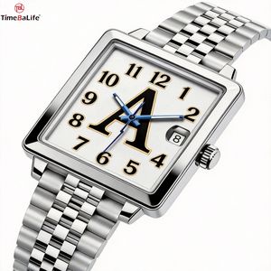 Montre à quartz carrée pour hommes, entièrement en acier inoxydable, style polyvalent, nouvelle conception personnalisée d'usine ODM, pour couples, avec mouvement Seiko - Product Image 3